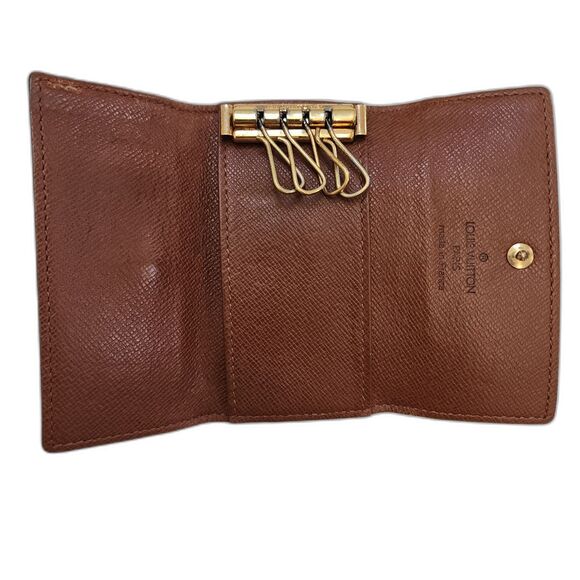 Louis Vuitton LV Monogram Coated Canvas 4 Ring Key Holder - Picture 3 of 10